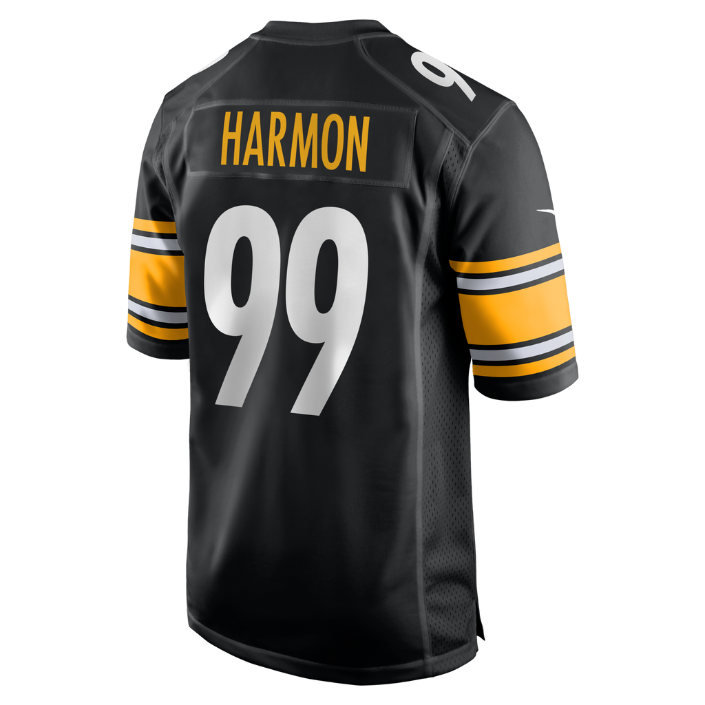 Pittsburgh Steelers Derrick Harmon Black Game Player Football Jersey