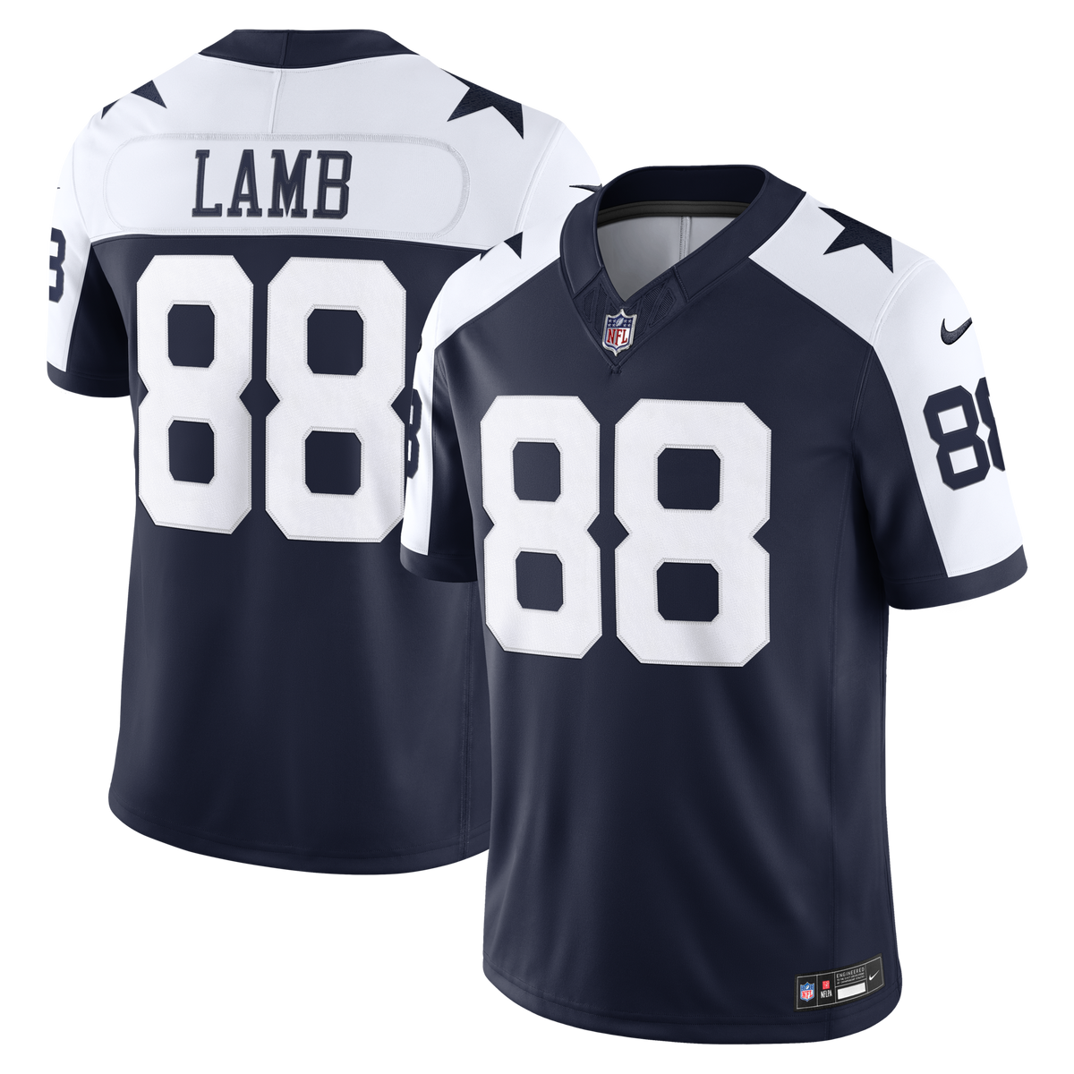 Dallas Cowboys CeeDee Lamb Navy Alternate Vapor F.U.S.E. Stitched Limited Football Jersey
