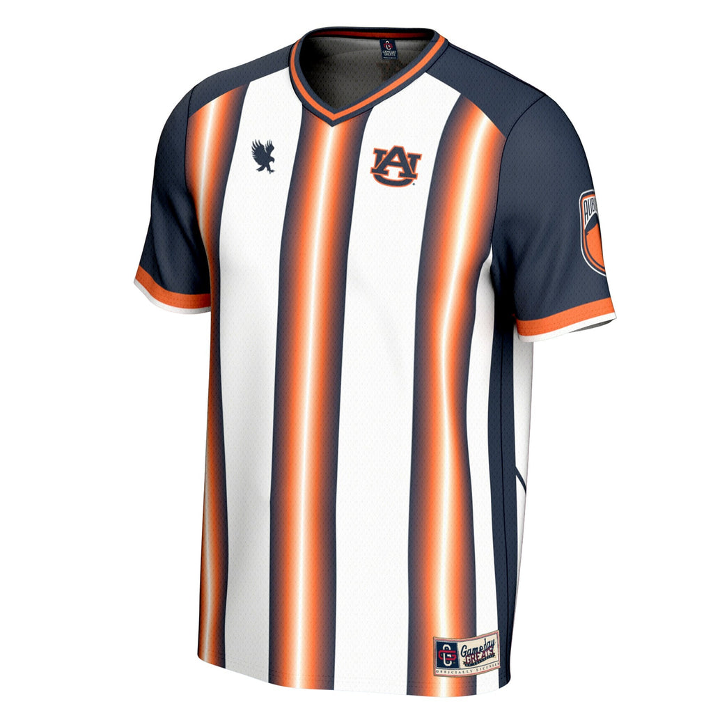 White Auburn Tigers War Eagle Commemorative Fashion Soccer Jersey