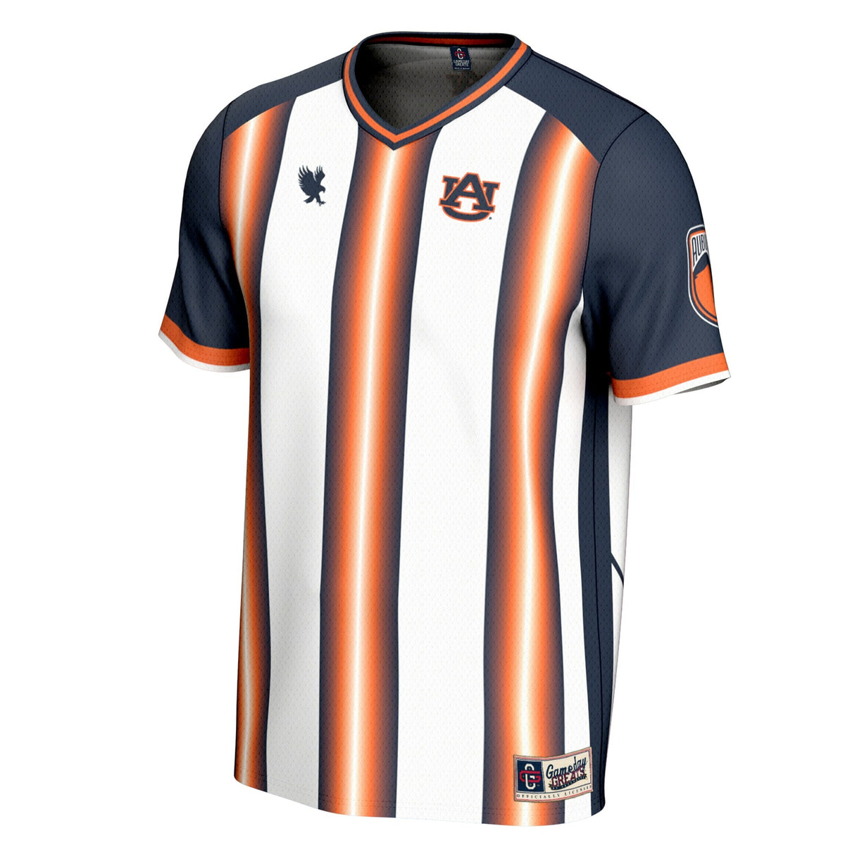 White Auburn Tigers War Eagle Commemorative Fashion Soccer Jersey
