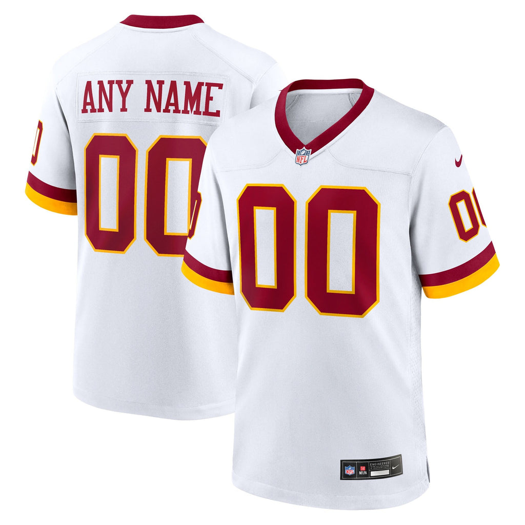 Washington Commanders White Game Super Bowl Era Custom Football Jersey