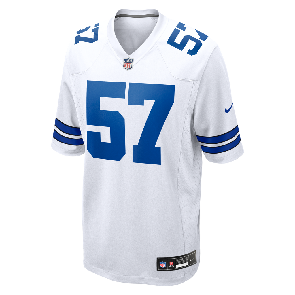 Dallas Cowboys Malachi Lawrence White Game Football Jersey