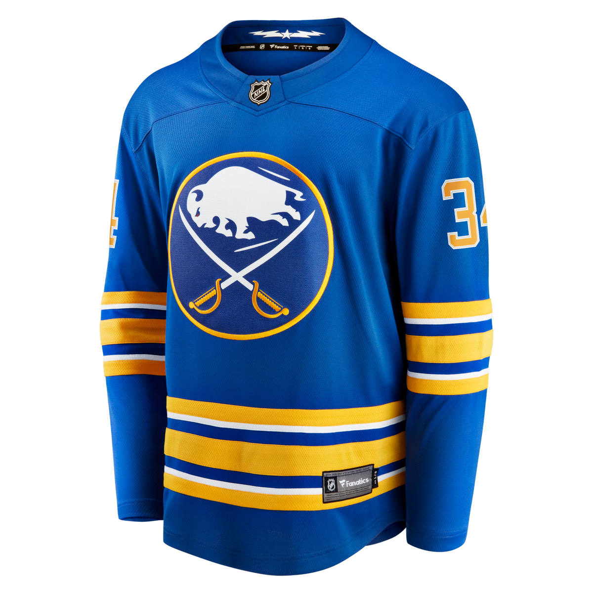 Buffalo Sabres Alex Lyon Royal Home Breakaway Hockey Jersey