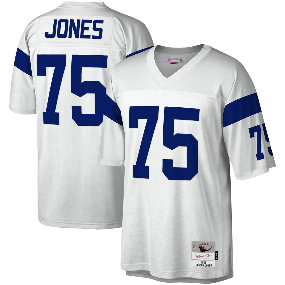 Los Angeles Rams Deacon Jones White Legacy Replica Football Jersey