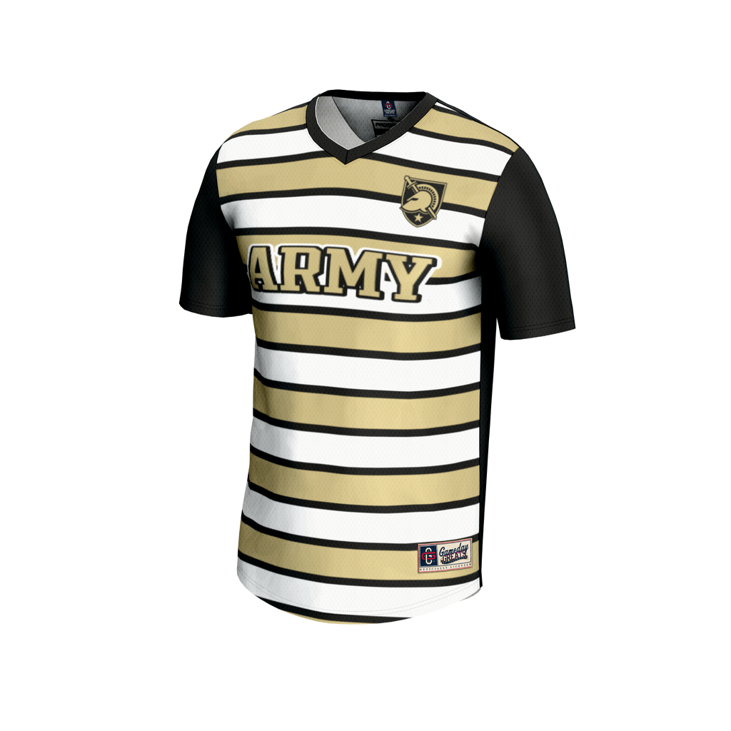 #1 Black Army Black Knights Lightweight Soccer Fashion Jersey