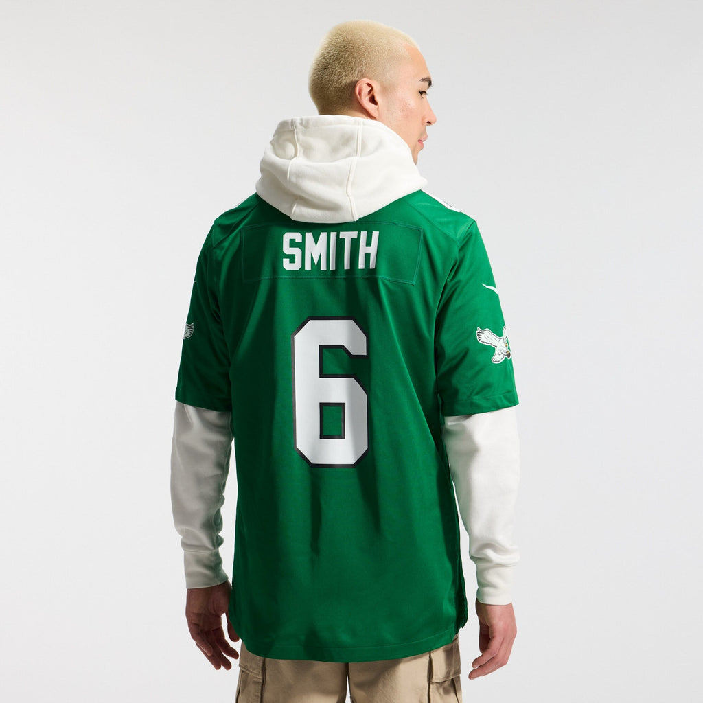 Philadelphia Eagles DeVonta Smith Kelly Green Alternate Game Player Football Jersey