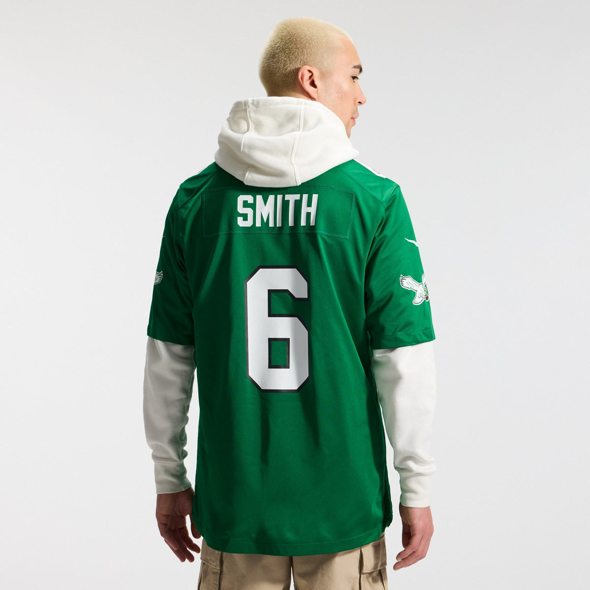 Philadelphia Eagles DeVonta Smith Kelly Green Alternate Game Player Football Jersey