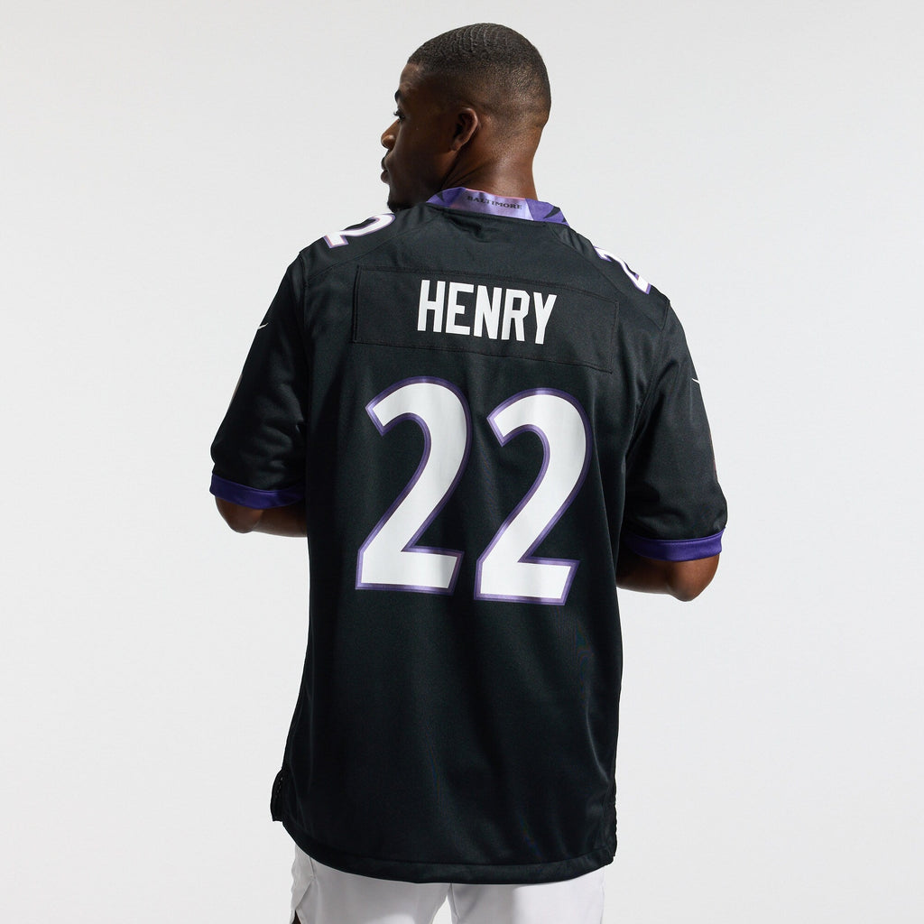 Baltimore Ravens Derrick Henry Black Alternate Game Football Jersey