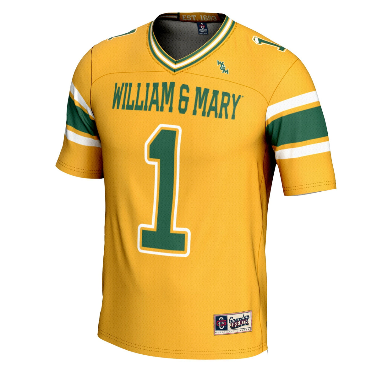 #1 William & Mary Tribe Football Jersey - Gold