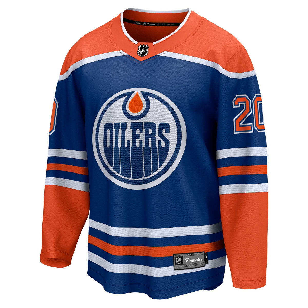 Edmonton Oilers Curtis Lazar Royal Home Breakaway Hockey Jersey