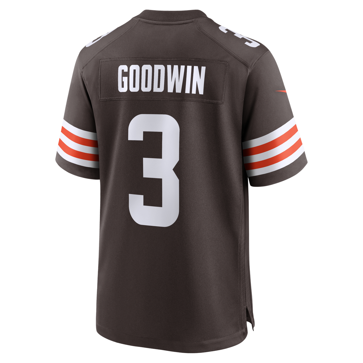 Cleveland Browns Marquise Goodwin Brown Team Game Football Jersey