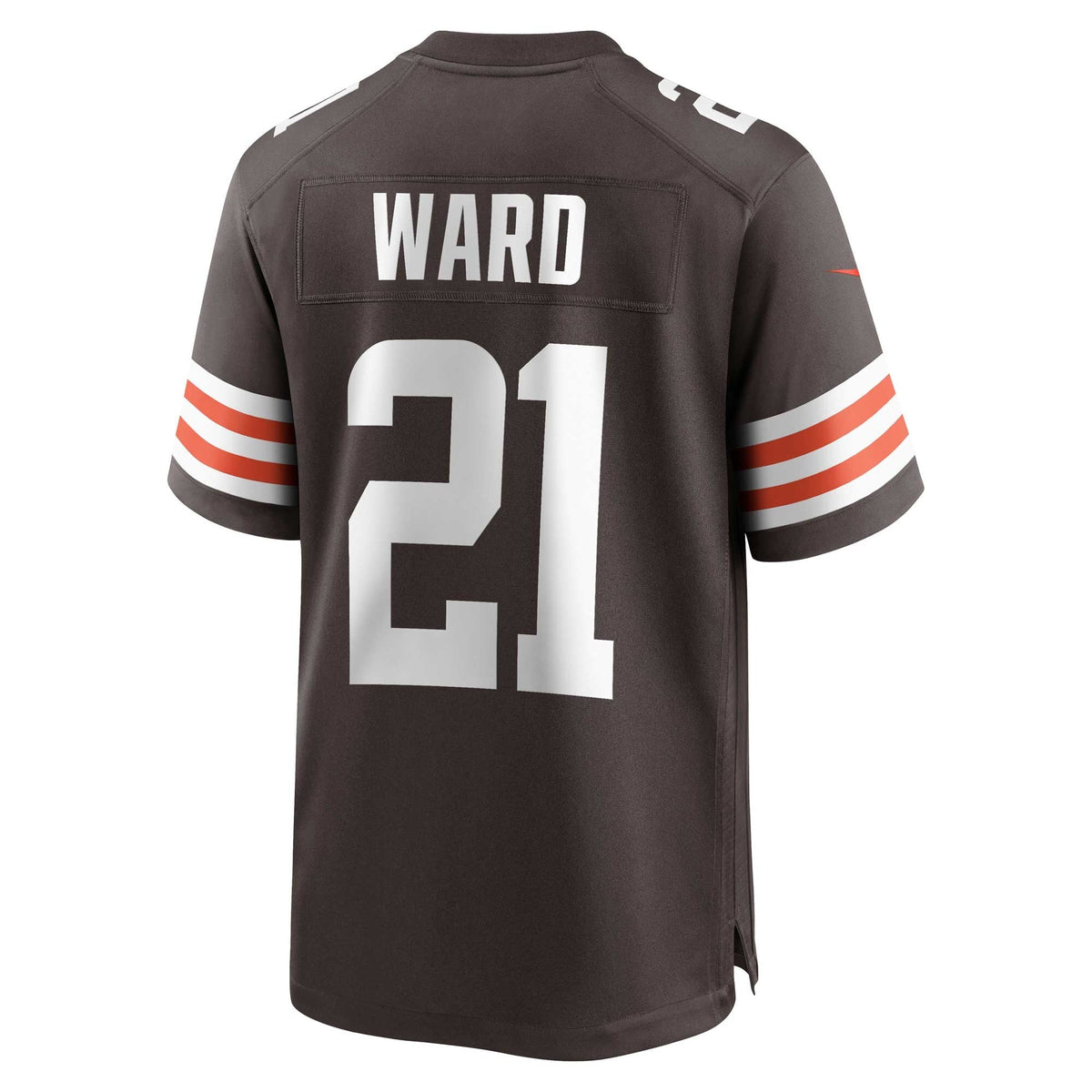 Cleveland Browns Denzel Ward Brown Game Football Jersey