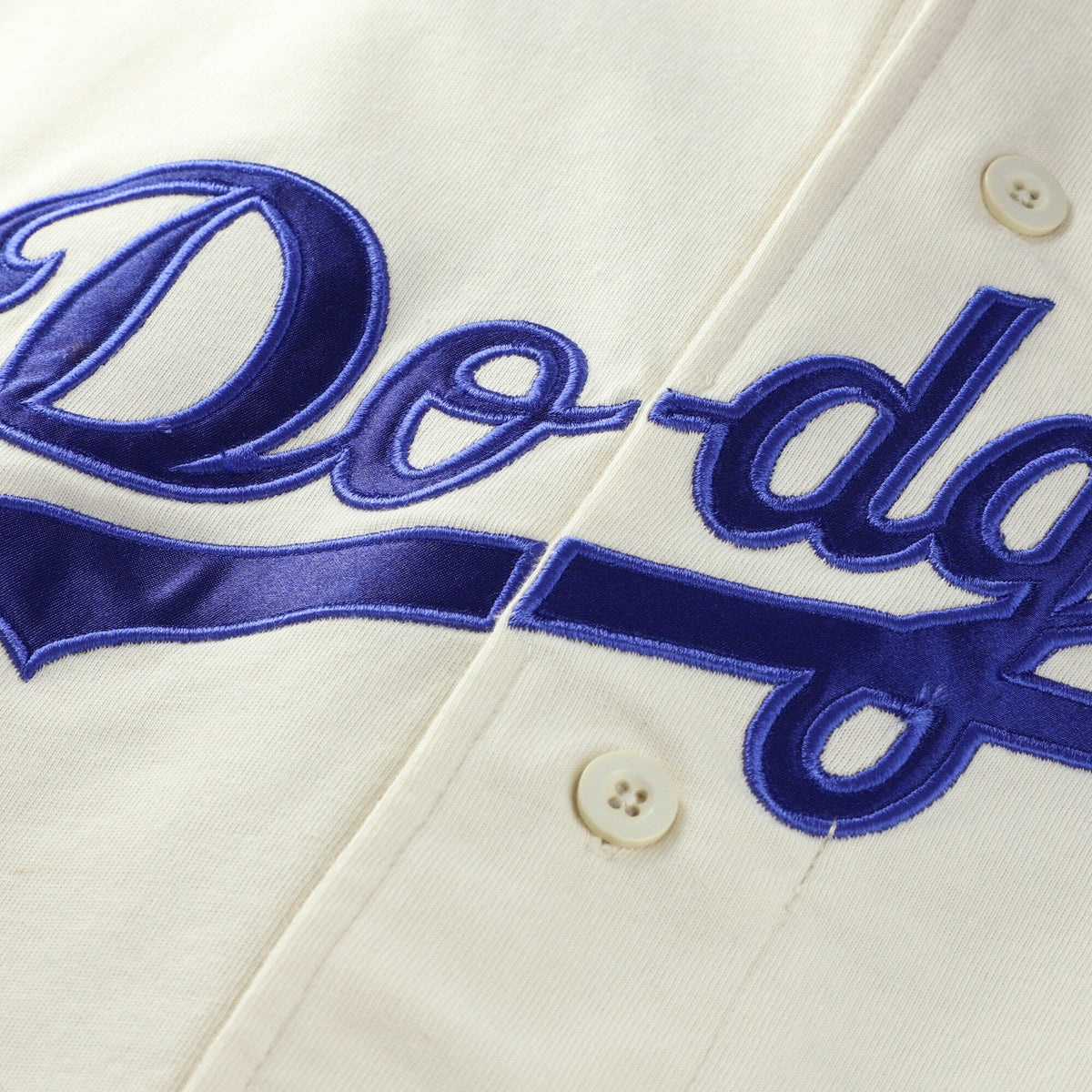 Los Angeles Dodgers Profile Cream/Royal Big & Tall Two-Color Fashion Baseball Jersey