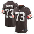 Cleveland Browns Joe Thomas Brown Retired Player Game Football Jersey