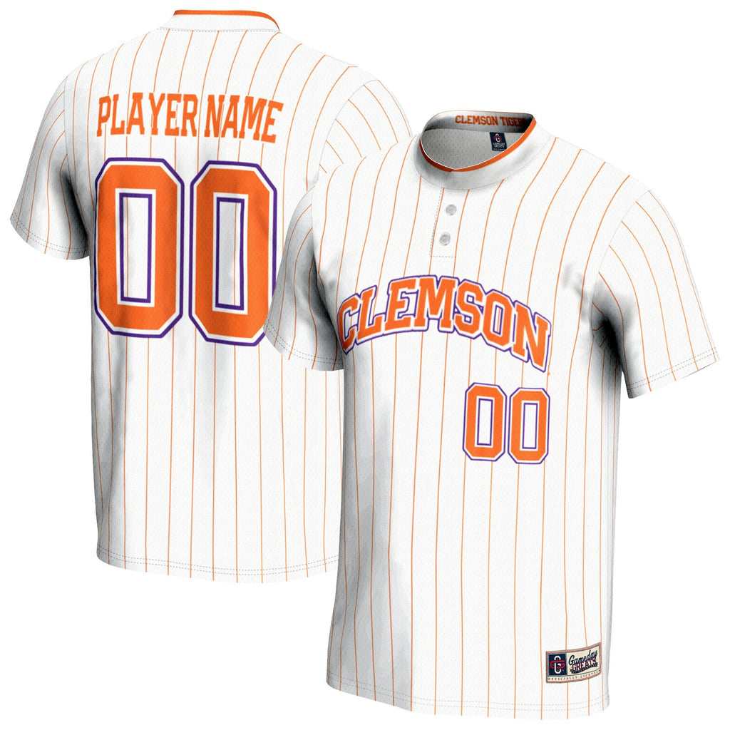 Clemson Tigers NIL Pick-A-Player Lightweight Softball Jersey - White
