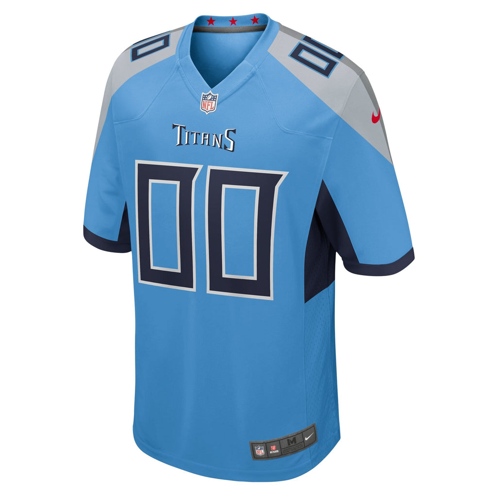 Tennessee Titans Light Blue Alternate Custom Game Football Jersey