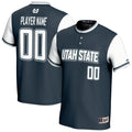 Utah State Aggies NIL Pick-A-Player Lightweight Softball Fashion Jersey - Navy