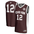 #12 Maroon Texas A&M Aggies Basketball Lightweight Fashion Jersey