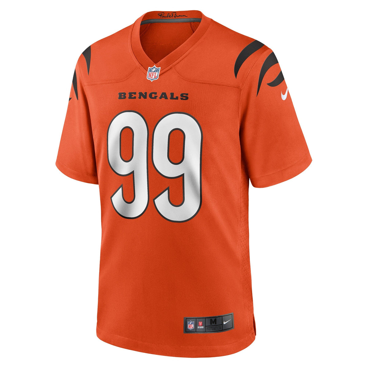 Cincinnati Bengals Myles Murphy Orange Alternate Game Football Jersey