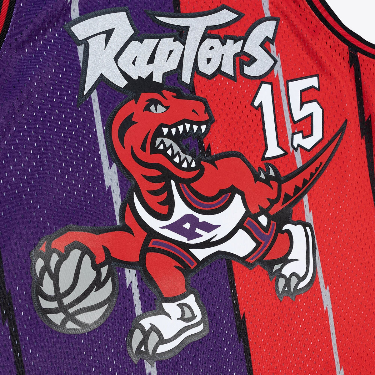 Toronto Raptors Vince Carter 1998 Split Swingman Jersey - Purple/Red