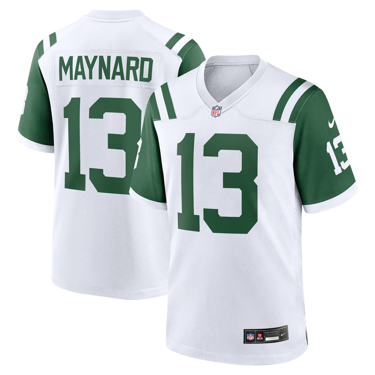 New York Jets Don Maynard White Retired Player Alternate Game Football Jersey