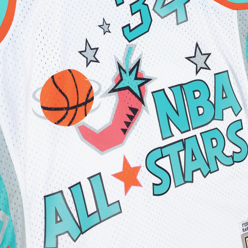 NBA Hakeem Olajuwon 1996 Swingman Jersey All-Star - White