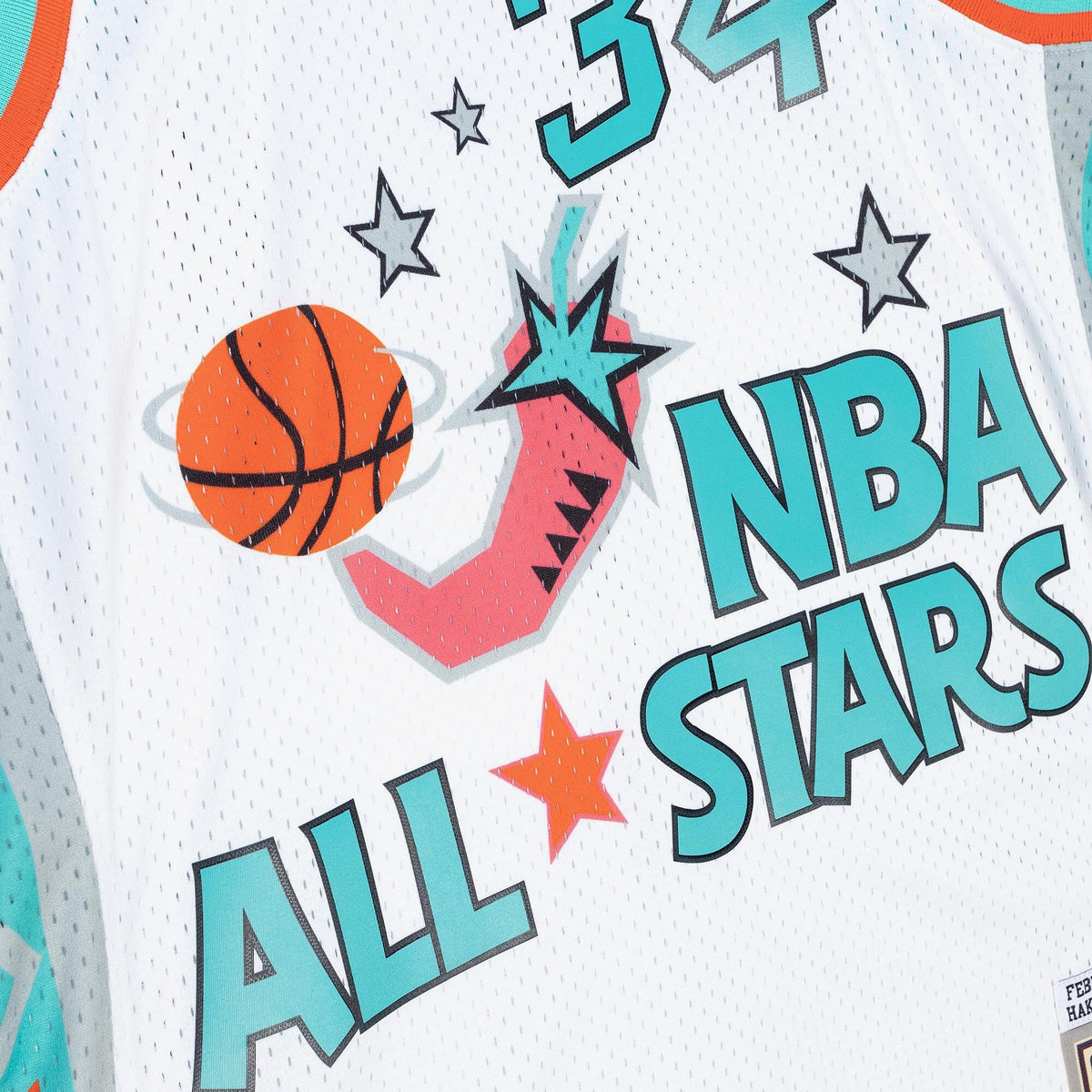 NBA Hakeem Olajuwon 1996 Swingman Jersey All-Star - White