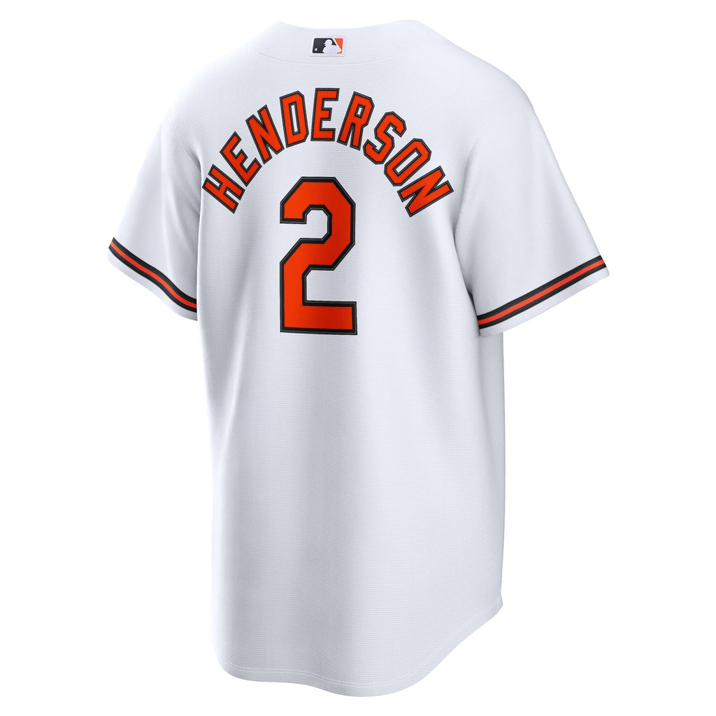 Baltimore Orioles Gunnar Henderson White Home Replica Baseball Jersey