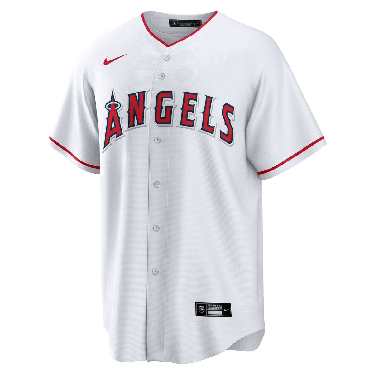 Los Angeles Angels White Home Blank Replica Baseball Jersey