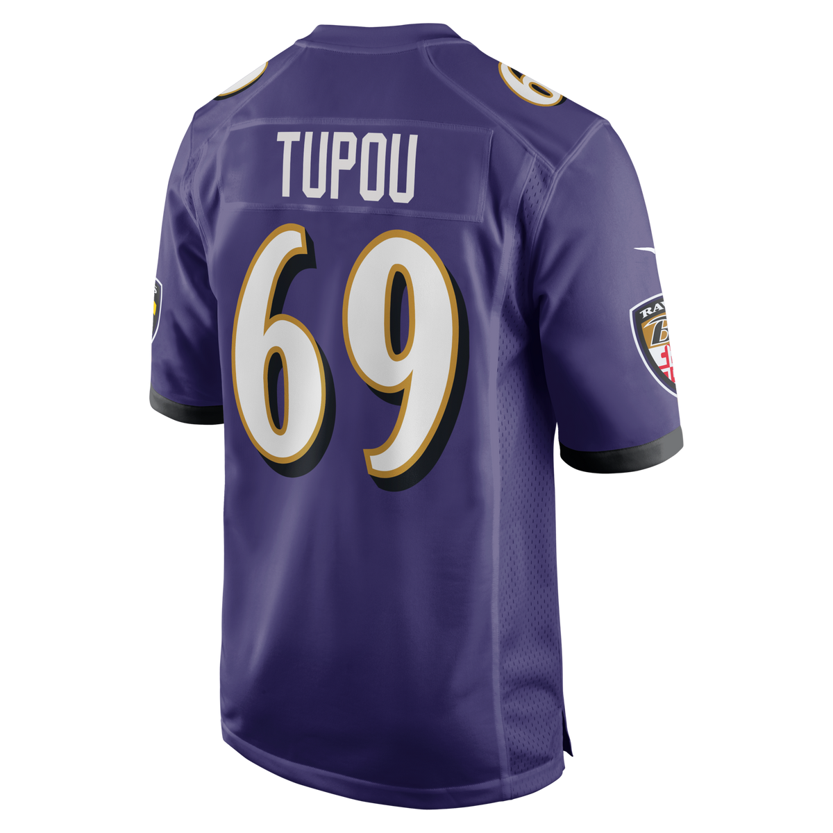 Baltimore Ravens Josh Tupou Purple Team Game Football Jersey