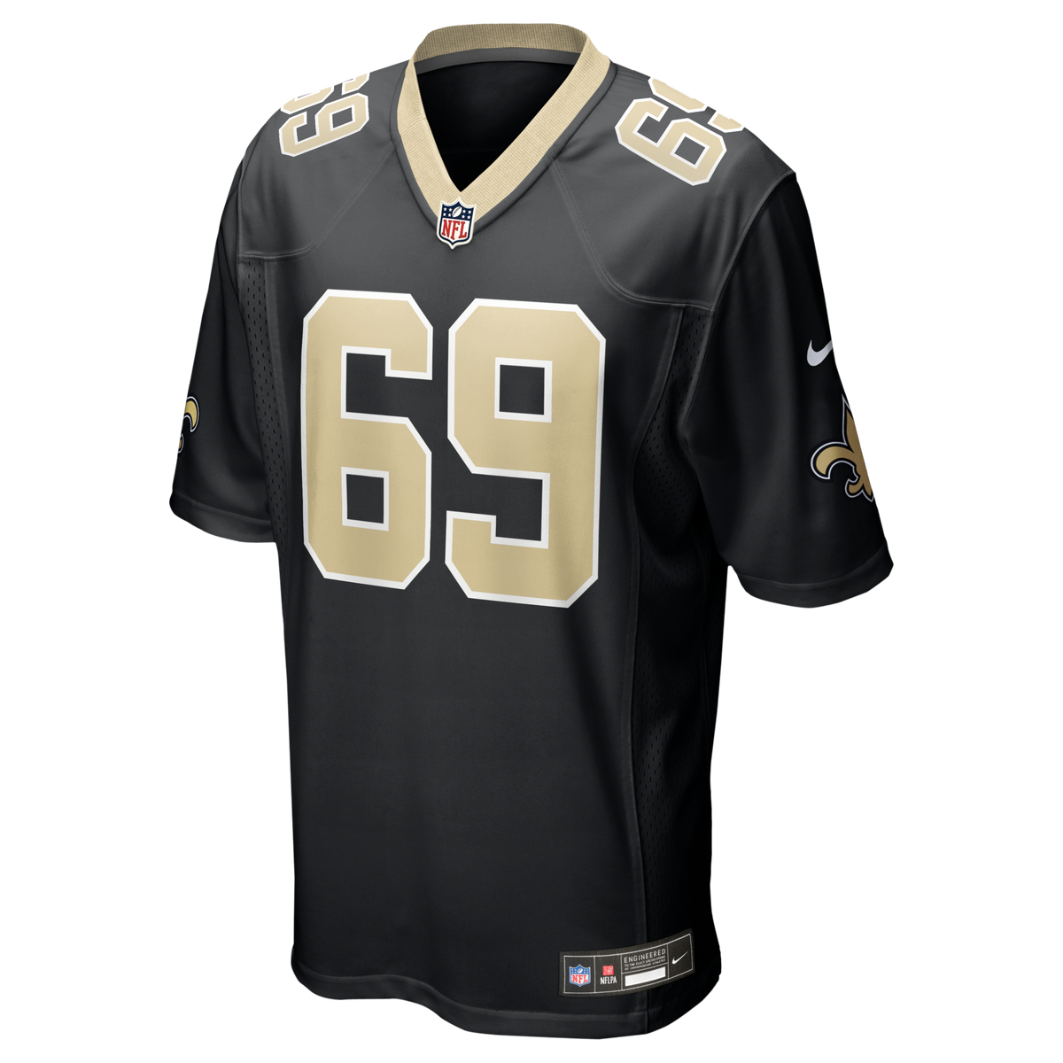 New Orleans Saints Barry Wesley Black Team Game Football Jersey