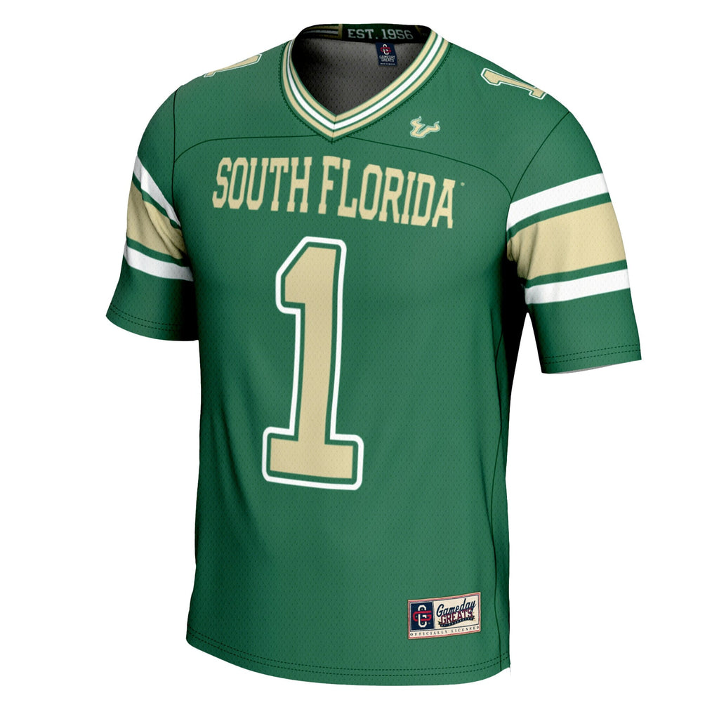#1 Green South Florida Bulls Football Jersey