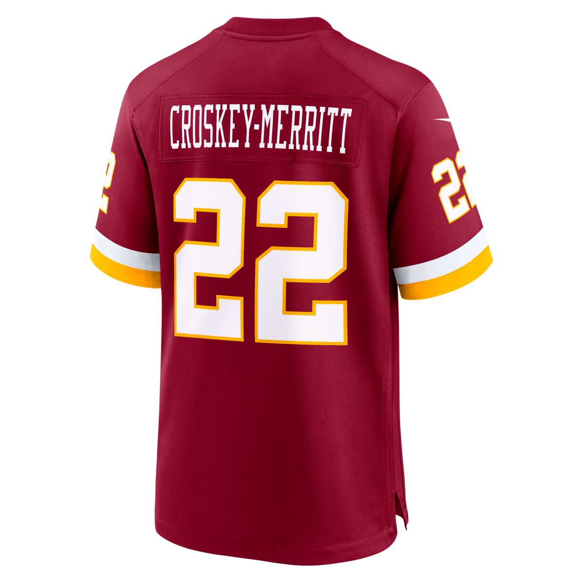 Washington Commanders Jacory Croskey-Merritt Burgundy Game Football Jersey