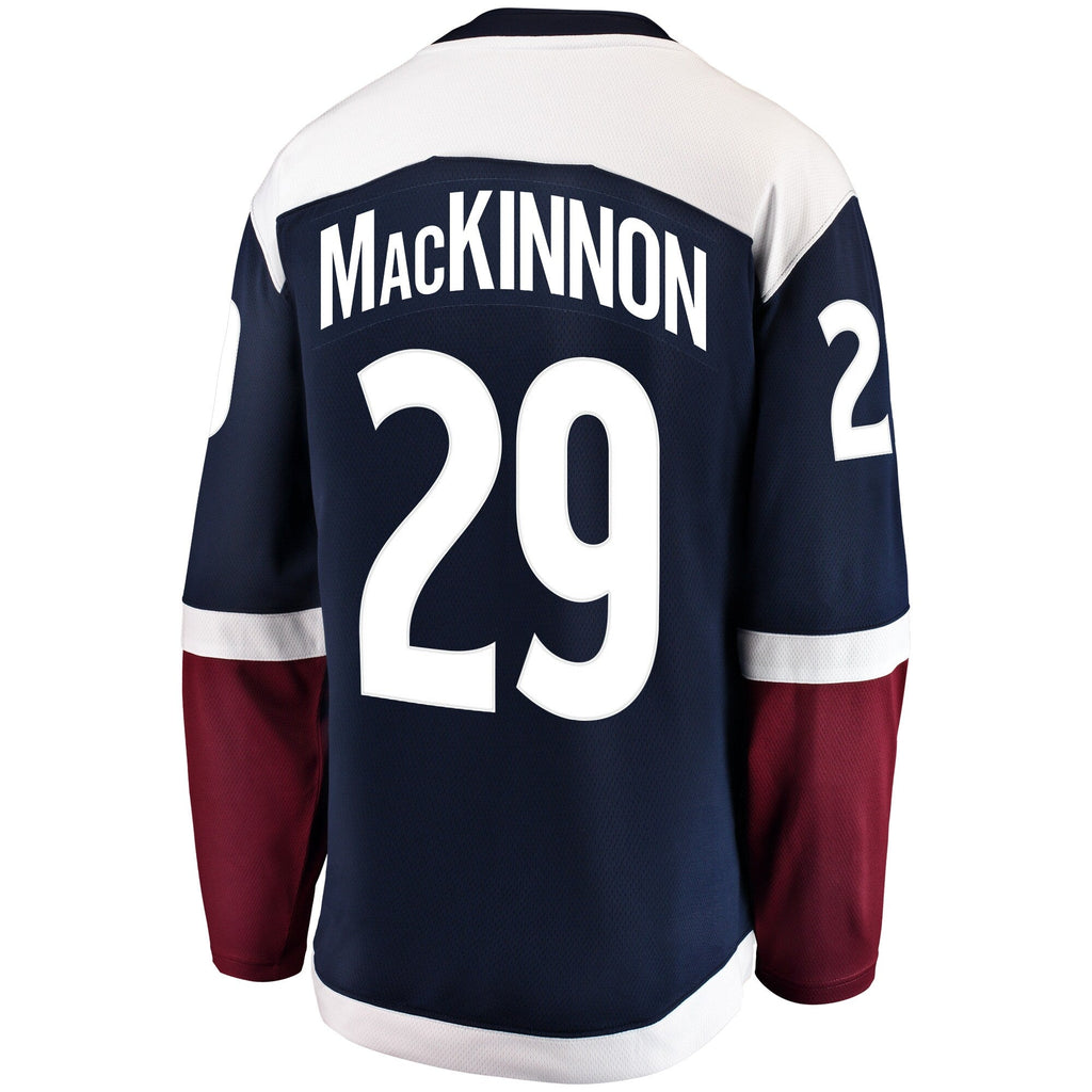 Colorado Avalanche Nathan MacKinnon Navy Breakaway Hockey Jersey