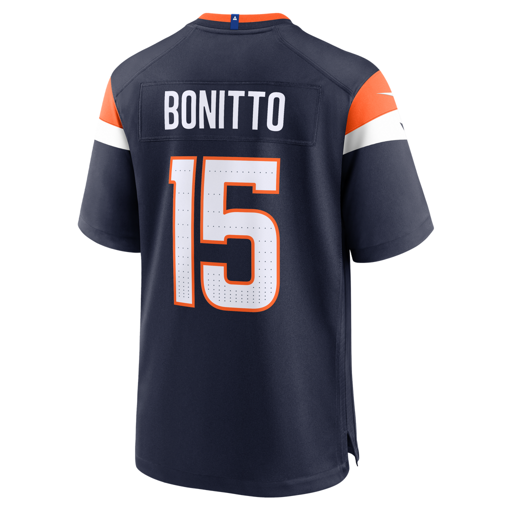 Denver Broncos Nik Bonitto Navy Alternate Game Football Jersey