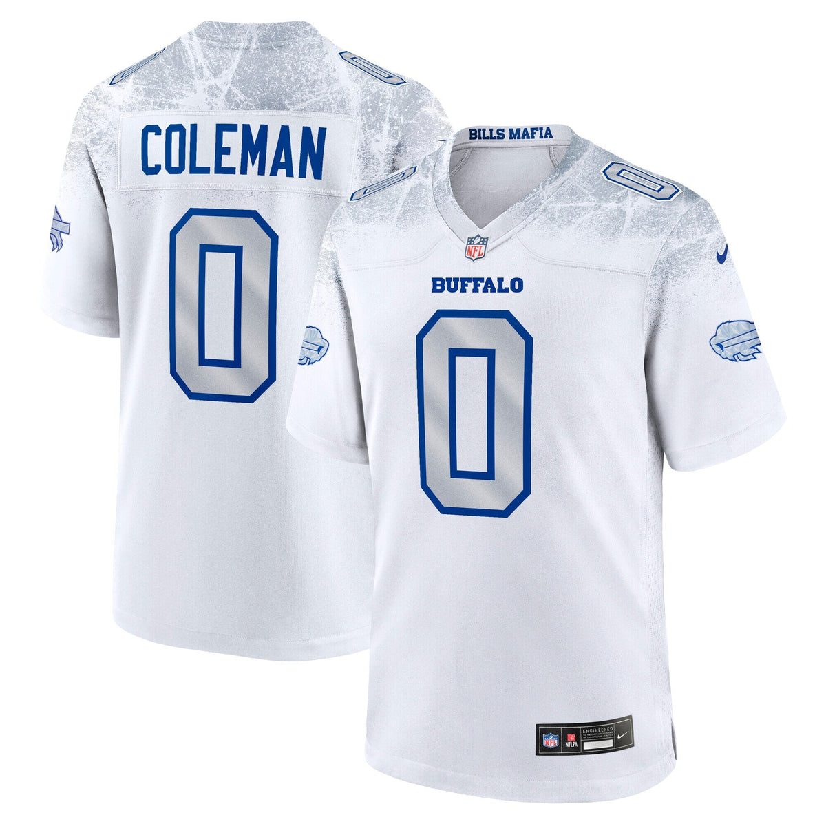 Buffalo Bills Keon Coleman White 2025 Rivalries Collection Game Football Jersey