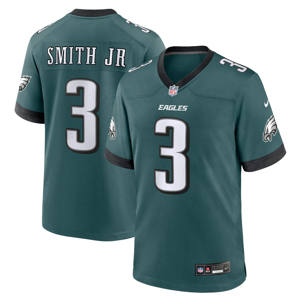 Philadelphia Eagles Nolan Smith Midnight Green Team Game Football Jersey