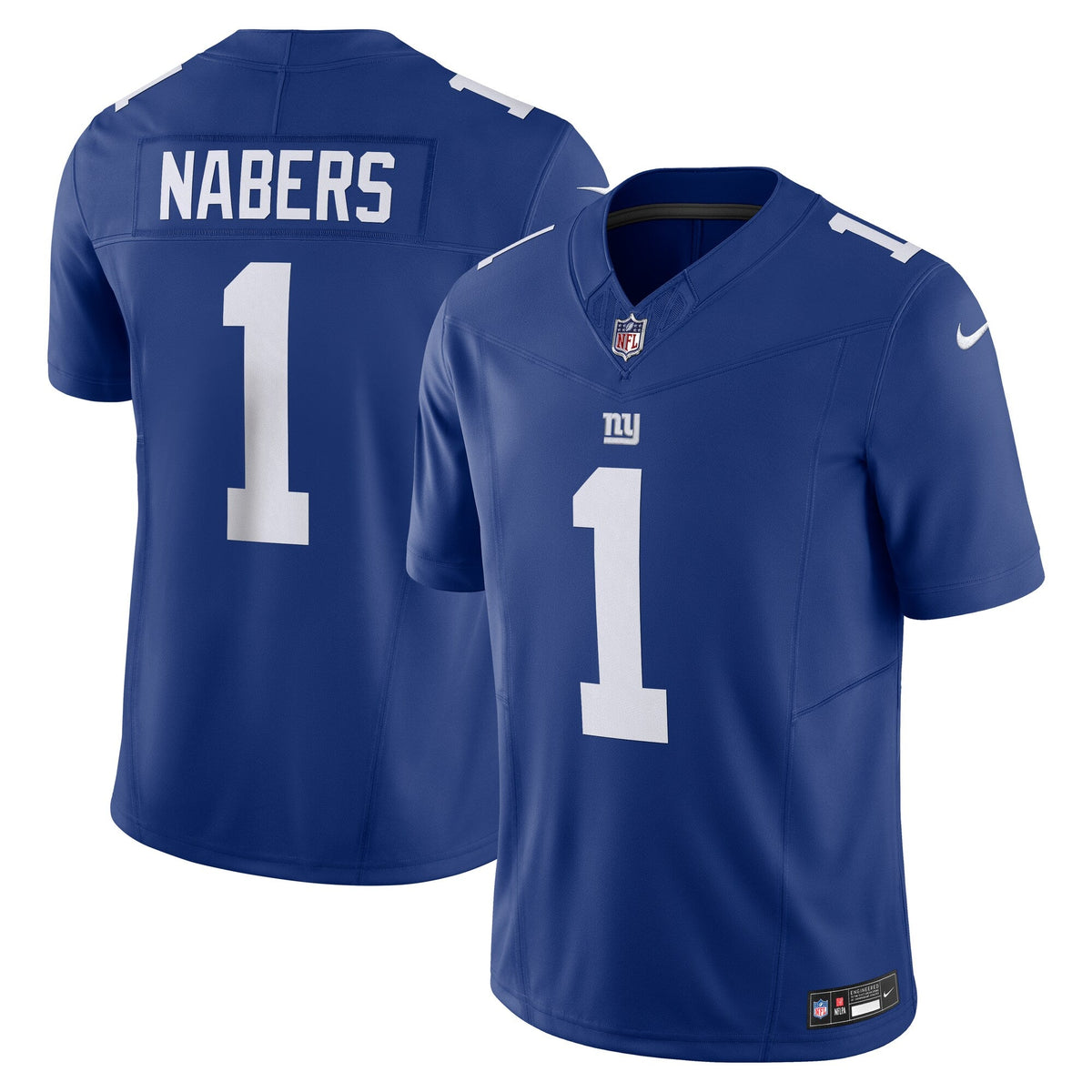 New York Giants Malik Nabers Royal Vapor F.U.S.E. Limited Football Jersey