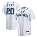 Seattle Mariners Luke Raley White Home Replica Baseball Jersey