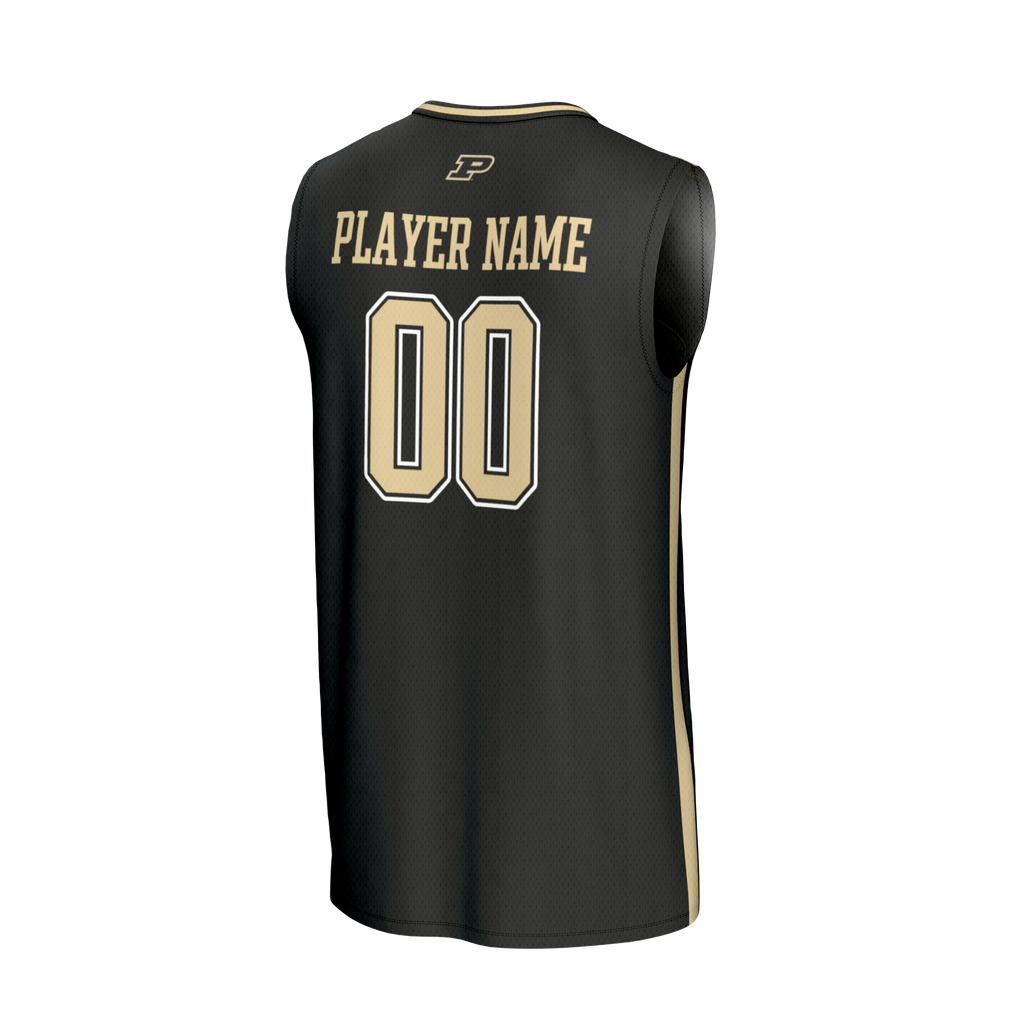 Purdue Boilermakers NIL Pick-A-Player Lightweight Basketball Fashion Jersey - Black
