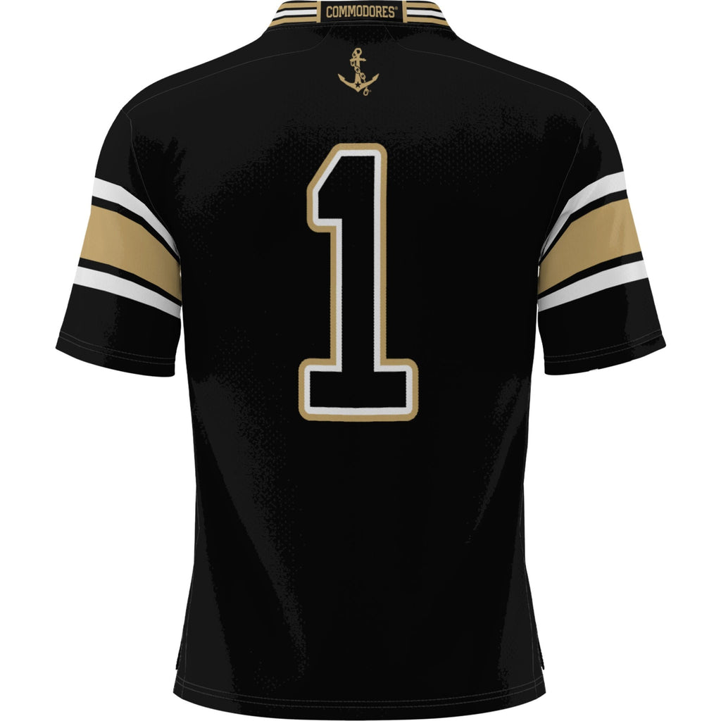 #1 Vanderbilt Commodores Football Jersey - Black