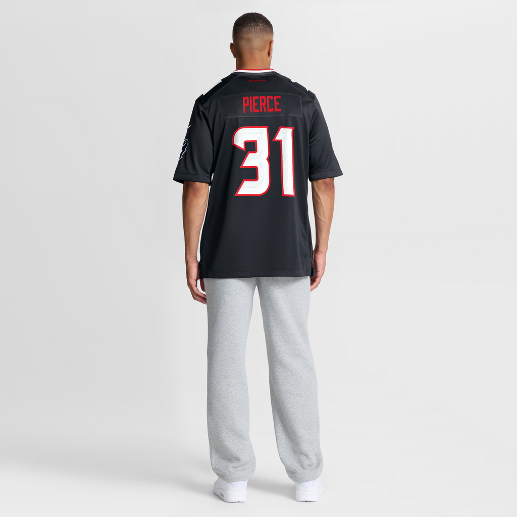 Houston Texans Dameon Pierce Navy Game Football Jersey