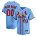 St. Louis Cardinals Light Blue Alternate Limited Custom Baseball Jersey