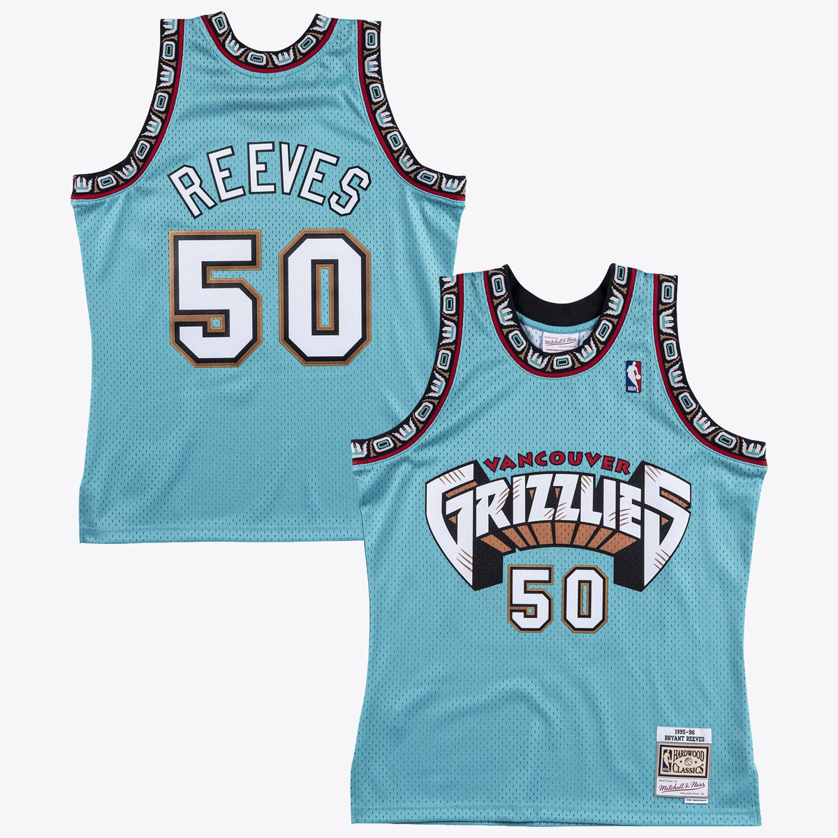 Vancouver Grizzlies Bryant Reeves 1995 Swingman Jersey - Teal