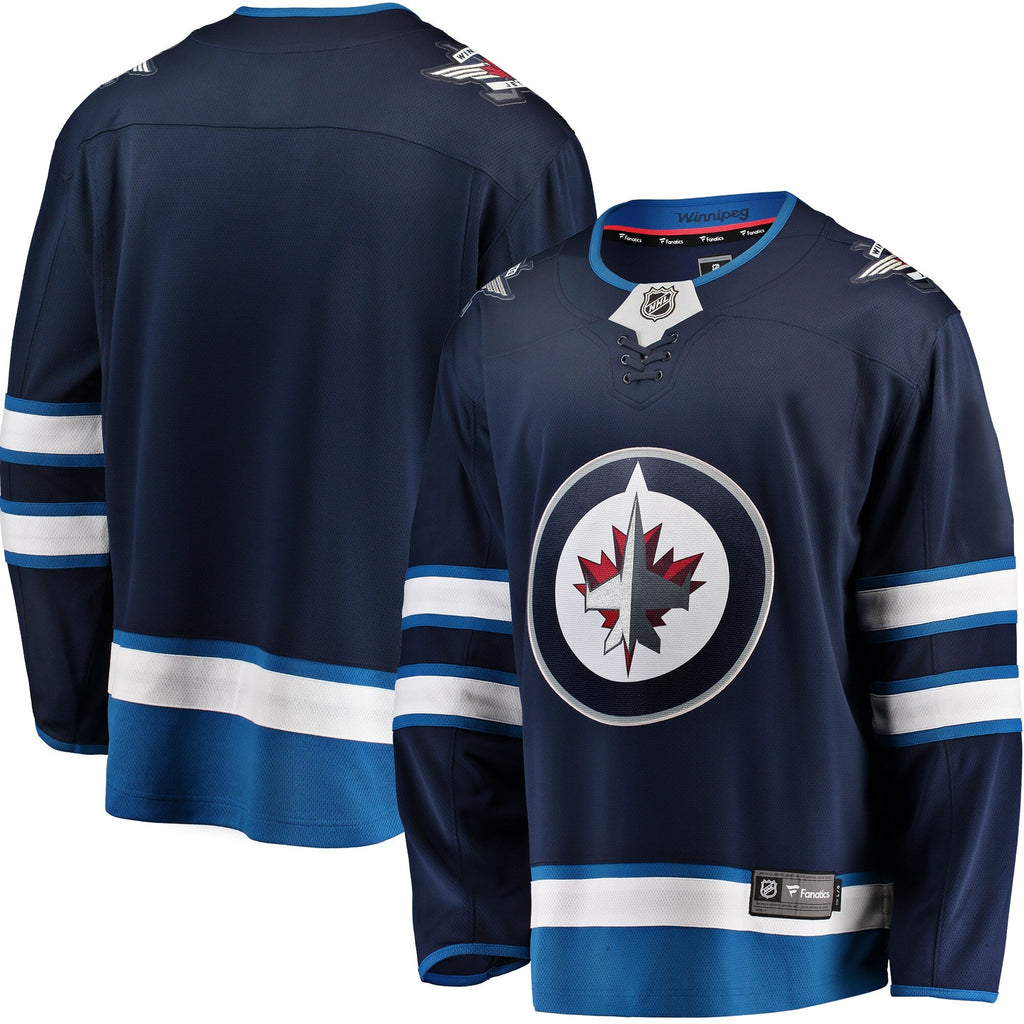 Winnipeg Jets Blue Breakaway Home Hockey Jersey
