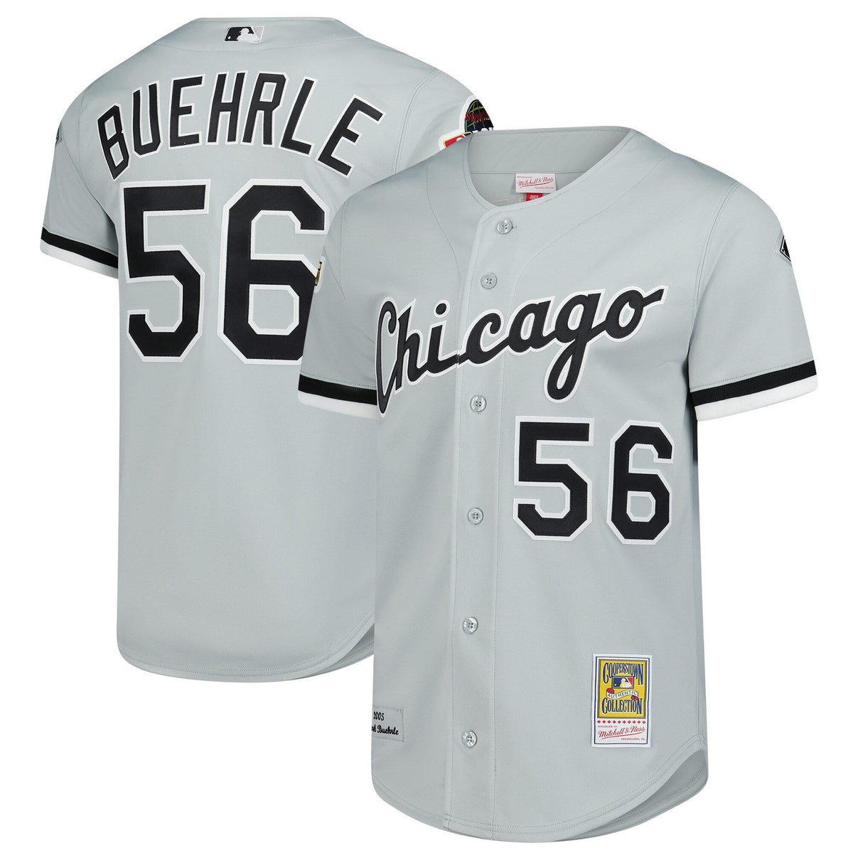 Chicago White Sox Mark Buehrle Gray 2005 Throwback Baseball Jersey