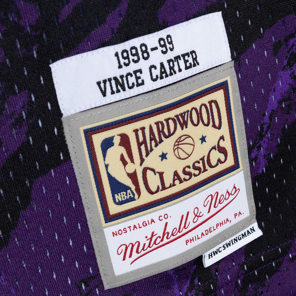 Toronto Raptors Vince Carter 1998 Team Marble Swingman Jersey - Purple
