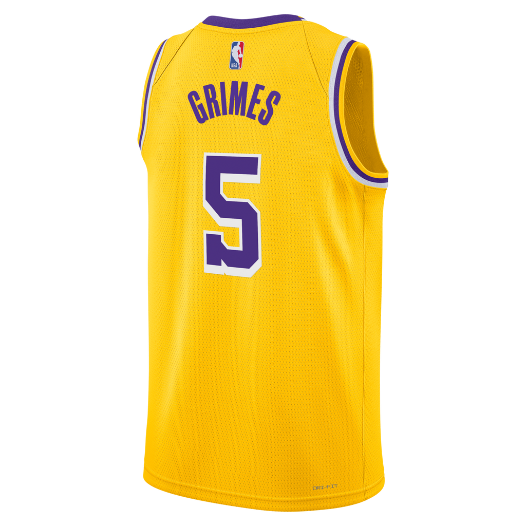Los Angeles Lakers Icon Edition Swingman Jersey - Gold - Quentin Grimes