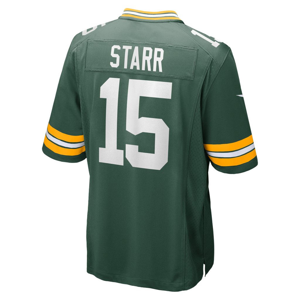 Green Bay Packers Bart Starr Green Game Retired Player Football Jersey