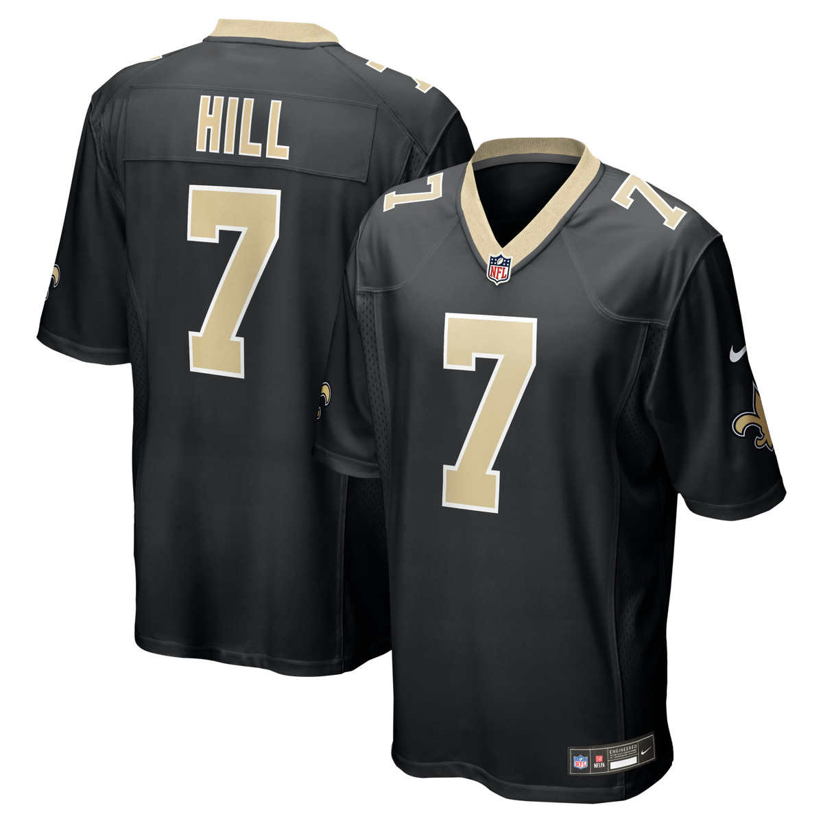 New Orleans Saints Taysom Hill Black Game Football Jersey